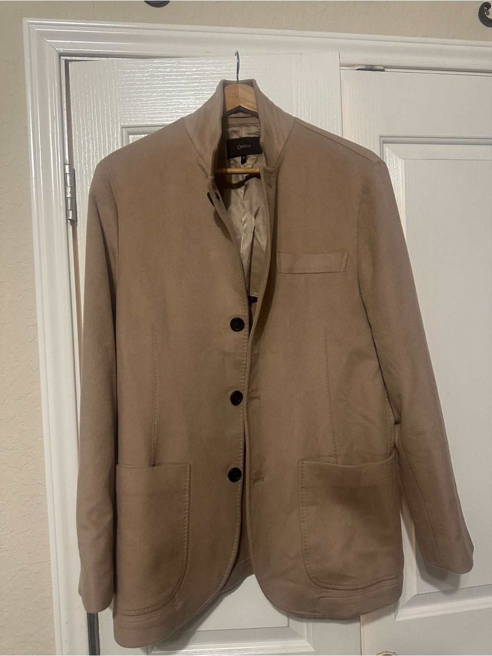 Men’s Medium Quince 100% Mongolian Cashmere Double-Faced Chore Jacket